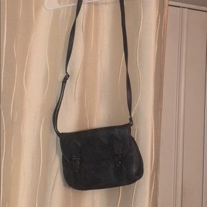 Gray crossbody bag